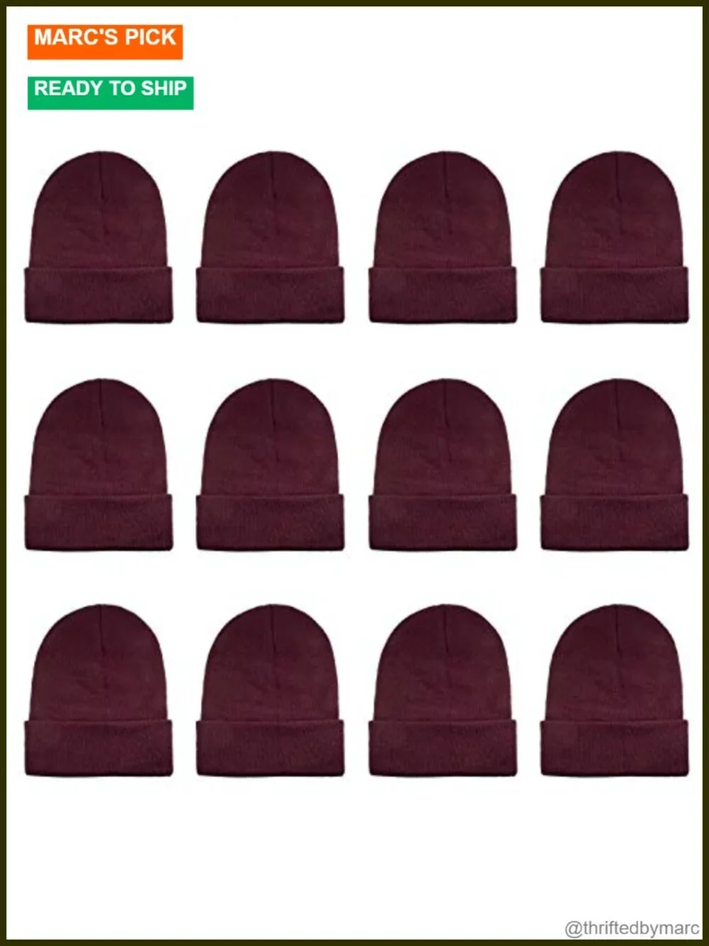 Unisex Knitted Beanie Stretchable One Size Fits All Acrylic Winter Hat